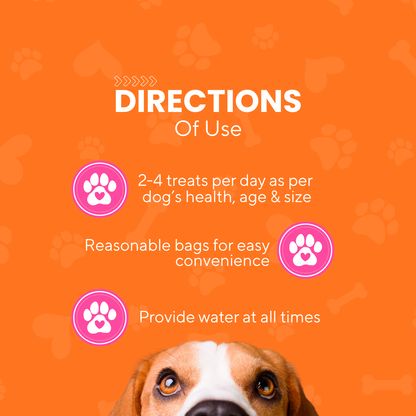 Plushpaws Dog Sausage Treats Chicken Sausages for Dogs | Protein-Rich, Soft & Tasty Training Snacks | with Taurine, Lysine & Vitamin C | Healthy Dog Treats